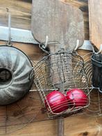 Oud slamandje, ijzeren draadmandje eiermandje, Antiek en Kunst, Ophalen