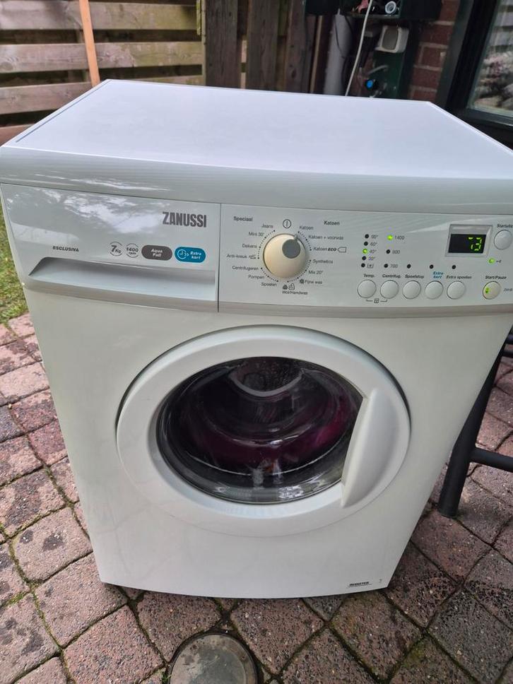 Zanussi wasmachine, Witgoed en Apparatuur, Wasmachines, Zo goed als nieuw, 6 tot 8 kg, 85 tot 90 cm, 1200 tot 1600 toeren, Ophalen
