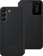 Samsung Galaxy S22 Plus - Smart Clear View Cover - Zwart, Overige modellen, Frontje of Cover, Ophalen of Verzenden, Zo goed als nieuw