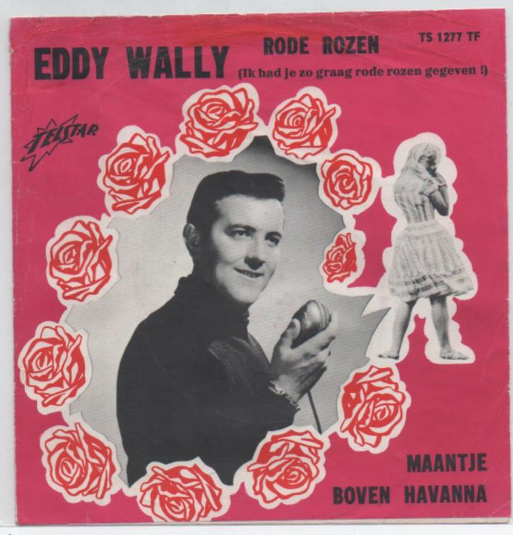 Eddy Wally- Rode Rozen TELSTAR, Cd's en Dvd's, Vinyl | Nederlandstalig, Gebruikt, Levenslied of Smartlap, Overige formaten, Verzenden