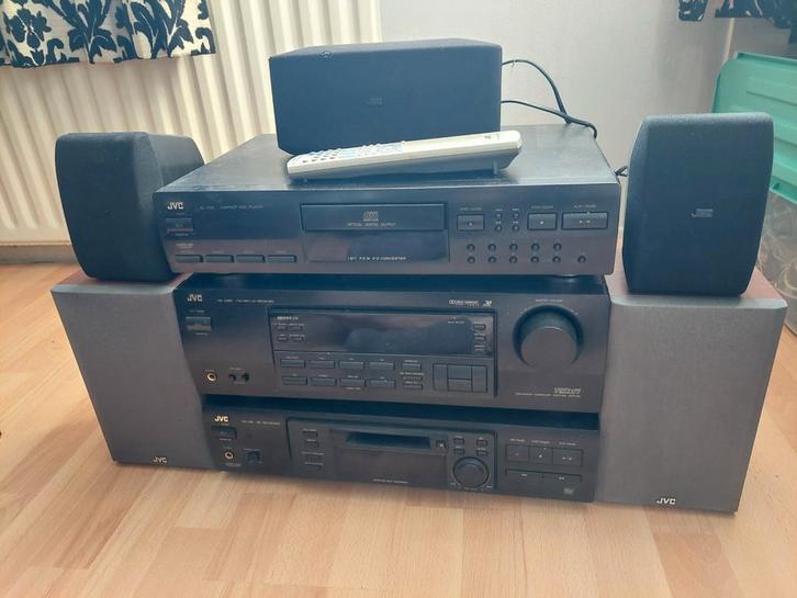 Jvc stereo set receiver cd speler minidisc recorder speakers, Audio, Tv en Foto, Stereo-sets, Gebruikt, Speakers, JVC, Ophalen