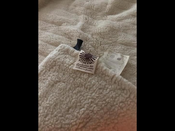 Vithermo Merino lam wollen overtrek dubbel 1,95 x1,95, Huis en Inrichting, Slaapkamer | Beddengoed, Zo goed als nieuw, Dekbedovertrek