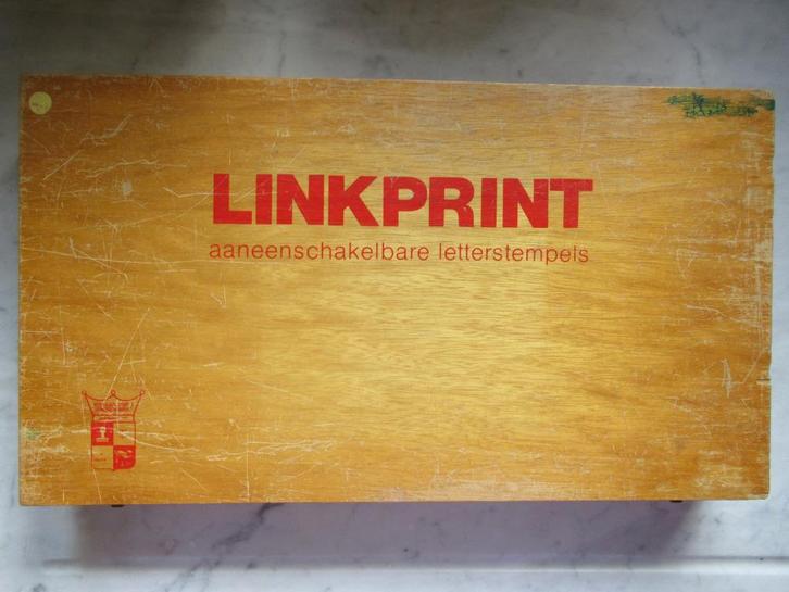 LINKPRINT kist 2 aaneenschakelbare stempels, Hobby en Vrije tijd, Stempelen, Gebruikt, Clearstamp, Ophalen of Verzenden