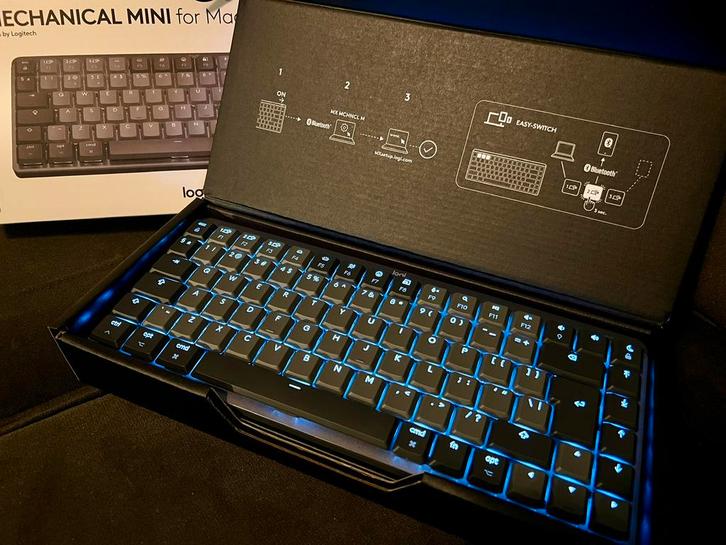 Logitech toetsenbord “Master MX Mechanical mini for Mac, Computers en Software, Toetsenborden, Zo goed als nieuw, Qwerty, Ophalen of Verzenden