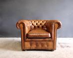 origineel Engelse Chesterfield fauteuil, Ophalen, Gebruikt, Minder dan 75 cm, Chesterfield
