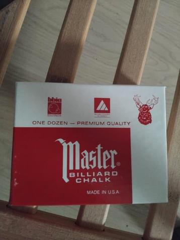 Master Billiard Chalk – Premium kwaliteit uit de VS  beschikbaar voor biedingen