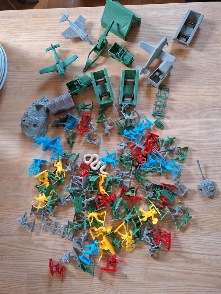 Vintage / 70s Plastic Speelgoed Indianen, Cowboys, Soldaten, Kinderen en Baby's, Speelgoed | Overig, Gebruikt, Jongen of Meisje