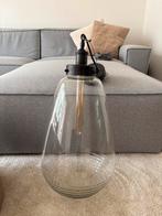 Prachtige grote glazen lamp Light & Living, Huis en Inrichting, Lampen | Hanglampen, Ophalen, Gebruikt, Glas, Minder dan 50 cm
