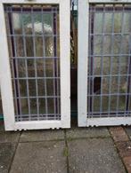 Glas in lood ramen - reparatie nodig, Antiek en Kunst, Ophalen of Verzenden