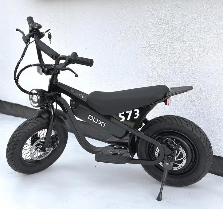 Ouxi S73 elektrische kindermotor, fatbike Zwart/Roze/grijs, Fietsen en Brommers, Minibikes, Midibikes en Pitbikes, Nieuw, Overige typen