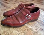 Leren heren gespschoenen merk Crockett & Jones maat 42, Bruin, Ophalen of Verzenden, Gespschoenen, Gedragen