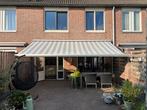 Zonneluifel 5.5m - elektrisch, Tuin en Terras, Zonneschermen, Verzenden, Gebruikt, Knikarmscherm, Elektrisch