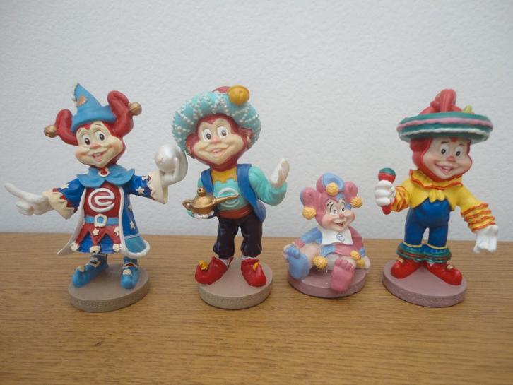 4 verschillende Efteling beeldjes Pardoes - Pardotje, Verzamelen, Efteling, Zo goed als nieuw, Beeldje of Poppetje, Ophalen of Verzenden