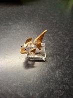 Vintage Gouden Kristallen Vis Decoratie Swarovski, Verzamelen, Swarovski, Ophalen of Verzenden, Gebruikt, Figuurtje