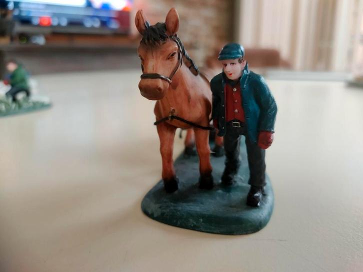 Collectors item Dickensville Elfsteden Paard en IJsblokken, Diversen, Kerst, Zo goed als nieuw, Ophalen of Verzenden