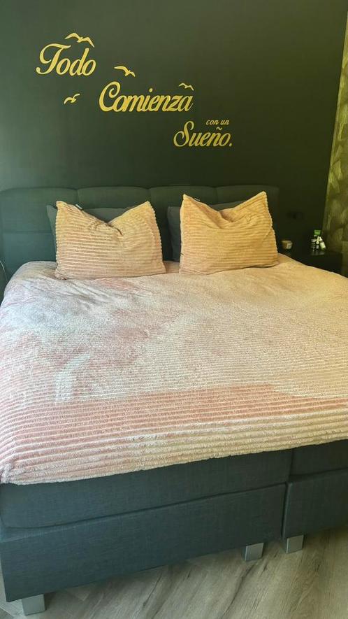 Fresh and co teddy rib dekbedovertrek lits-jumeaux 240x220cm, Huis en Inrichting, Slaapkamer | Beddengoed, Nieuw, Dekbedovertrek