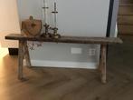 Mooi oud sober origineel bankje, Huis en Inrichting, Krukjes, Ophalen of Verzenden, Zo goed als nieuw, Hout