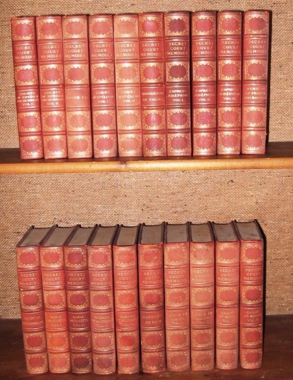Secret Court Memoirs c. 1900 De Luxe Set (1/1000) 20 Volumes, Antiek en Kunst, Antiek | Boeken en Bijbels, Ophalen of Verzenden