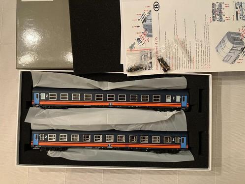LS Models 42086 set van 2 slaaprijtuigen, Hobby en Vrije tijd, Modeltreinen | H0, Zo goed als nieuw, Wagon, Gelijkstroom, Overige merken