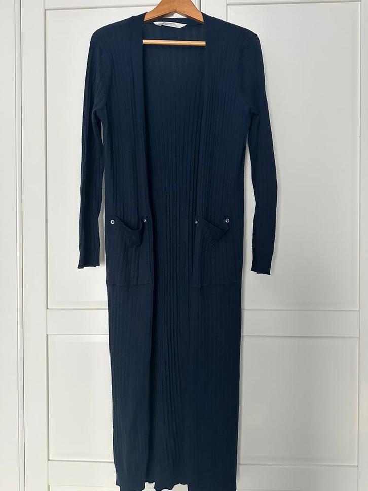 Lange blauwe vest maat S Primark, Kleding | Dames, Truien en Vesten, Zo goed als nieuw, Maat 38/40 (M), Blauw, Ophalen of Verzenden