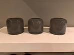Mooie grijze waxinelichtjes Dutz, Ophalen of Verzenden, Zo goed als nieuw, Overige materialen, Minder dan 25 cm