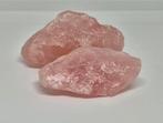 2 Stukken Rozenkwarts - Natuurlijke Edelstenen, Ophalen of Verzenden