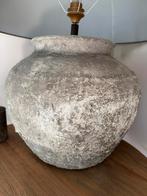 Landelijke stenen waterpot schermerlamp, Ophalen, Zo goed als nieuw, Minder dan 50 cm