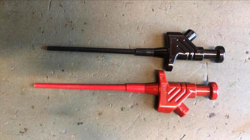 Hirchmann meetsnoeren klemmen rood en zwart, Doe-het-zelf en Verbouw, Gereedschap | Handgereedschap, Zo goed als nieuw, Ophalen