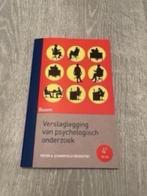 Verslaglegging van psychologisch onderzoek, Starreveld, Ophalen of Verzenden, Nieuw