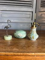 Onyx en marmeren vintage snuisterijen/toiletartikelen, Ophalen of Verzenden