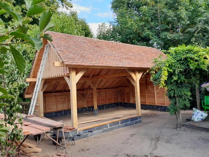 Tuinhuis, overkapping, veranda of carport op maat., Tuin en Terras, Tuinhuizen, Nieuw, Tuinhuis, Hout, 500 cm of meer, 200 tot 400 cm