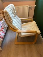 Ikea poang creme wit kussen, Huis en Inrichting, Fauteuils, Ophalen, Minder dan 50 cm, Gebruikt, 75 tot 100 cm