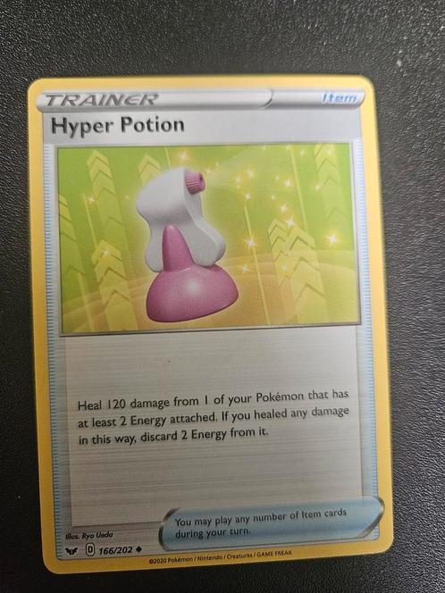 Pokémon TCG - Hyper Potion - 166/202, Hobby en Vrije tijd, Verzamelkaartspellen | Pokémon, Zo goed als nieuw, Losse kaart, Ophalen of Verzenden