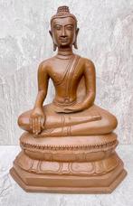 Prachtig Thais Boeddha beeld – Uthong Stijl 38 cm Brons, Ophalen of Verzenden, Gebruikt
