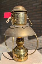 Trawlerlamp messing, Antiek en Kunst, Antiek | Lampen, Ophalen of Verzenden
