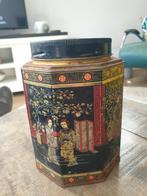 Chinees thee blik, Verzamelen, Blikken, Ophalen of Verzenden, Gebruikt, Thee, Overige merken