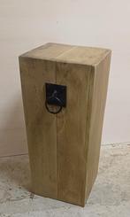 Pilaar Zuil bijzettafel eikenhout 35x35x83cm €79,-, Ophalen, Nieuw