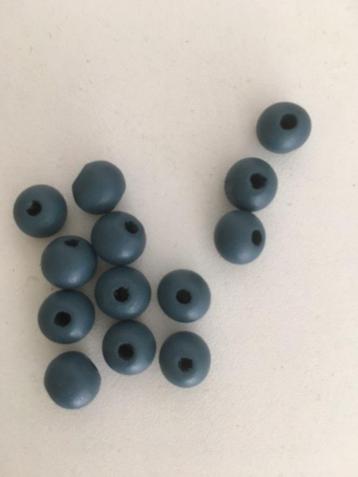 0163B Donker Blauwe Houten Kralen (8 mm) beschikbaar voor biedingen