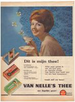 Van Nelle thee advertentie 1960, Verzenden, Gebruikt, Overige typen