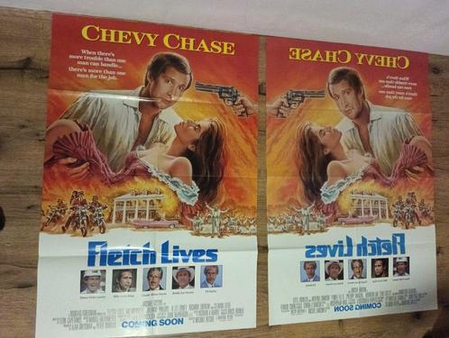 Originele Bioscoopposter Set van ''Fletch Lives'' 1989., Verzamelen, Posters, Zo goed als nieuw, Film en Tv, Deurposter of groter