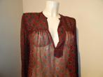 Isabel Marant etoile voile zijde blouse mooi printje M, Verzenden, Zo goed als nieuw, Rood, Maat 38/40 (M)