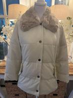 Ecru jasje Max Mara, echte bontkraag, M, ZGAN., Kleding | Dames, Jassen | Winter, Beige, Maat 38/40 (M), Zo goed als nieuw, Max Mara