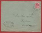Envelop uit Barneveld naar Enkhuizen - 1918 (pst.Barnev+Enkh, Postzegels en Munten, Brieven en Enveloppen | Nederland, Ophalen of Verzenden