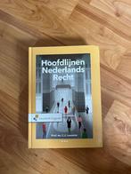Hoofdlijnen Nederlands Recht, Boeken, Studieboeken en Cursussen, C. J. Loonstra, Verzenden, HBO, Zo goed als nieuw