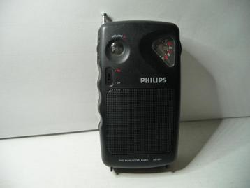 Philips AE1492 transistorradio pocket FM/AM. Verzending kan beschikbaar voor biedingen