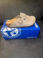 Birkenstock Boston Taupe Suède - Maat 36 Nieuw in Doos, Ophalen of Verzenden, Nieuw, Beige, Pantoffels of Sloffen