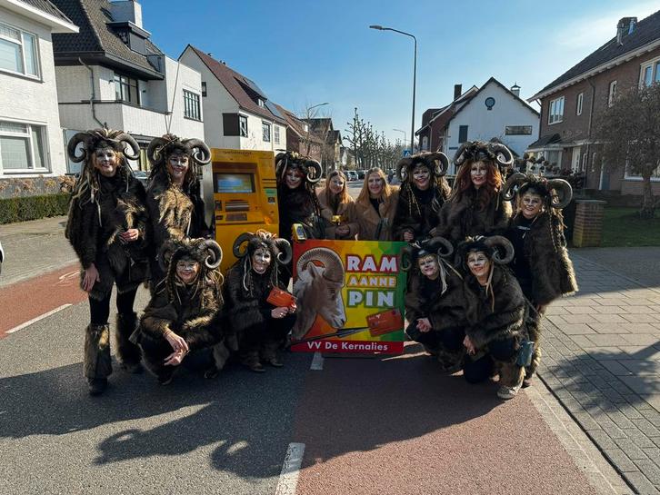 ramshoorns + dierenkostuums voor carnaval voor loopgroep, Kleding | Dames, Carnavalskleding en Feestkleding, Zo goed als nieuw