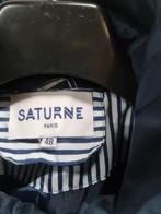 dames jas saturne maat 48 blauw wit, Kleding | Dames, Overige Dameskleding, Ophalen of Verzenden, 'T Olde Gre-j, Info@toldegrej.nl