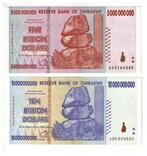 Zimbabwe, 5 & 10 billion dollar 2008 - UNC, Verzenden, Zimbabwe