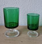 2 Leuke groene borrelglaasjes, Ophalen of Verzenden, Overige typen